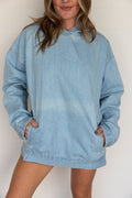 OVERSIZED DENIM HOODIE