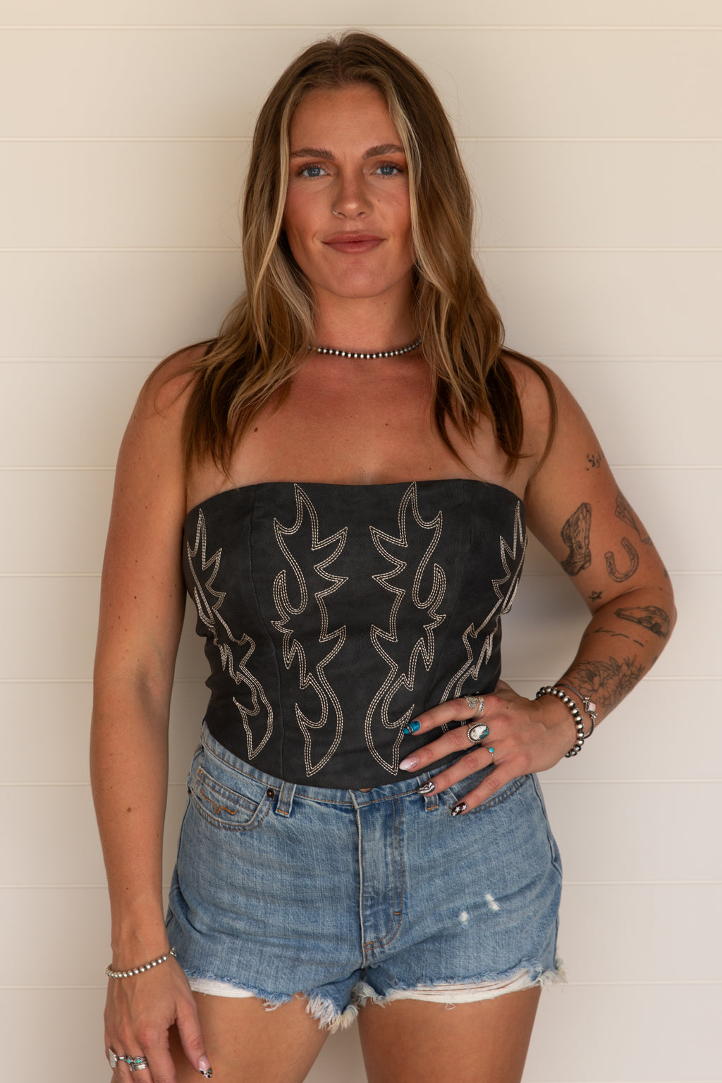 WESTERN BABE CORSET - BLACK
