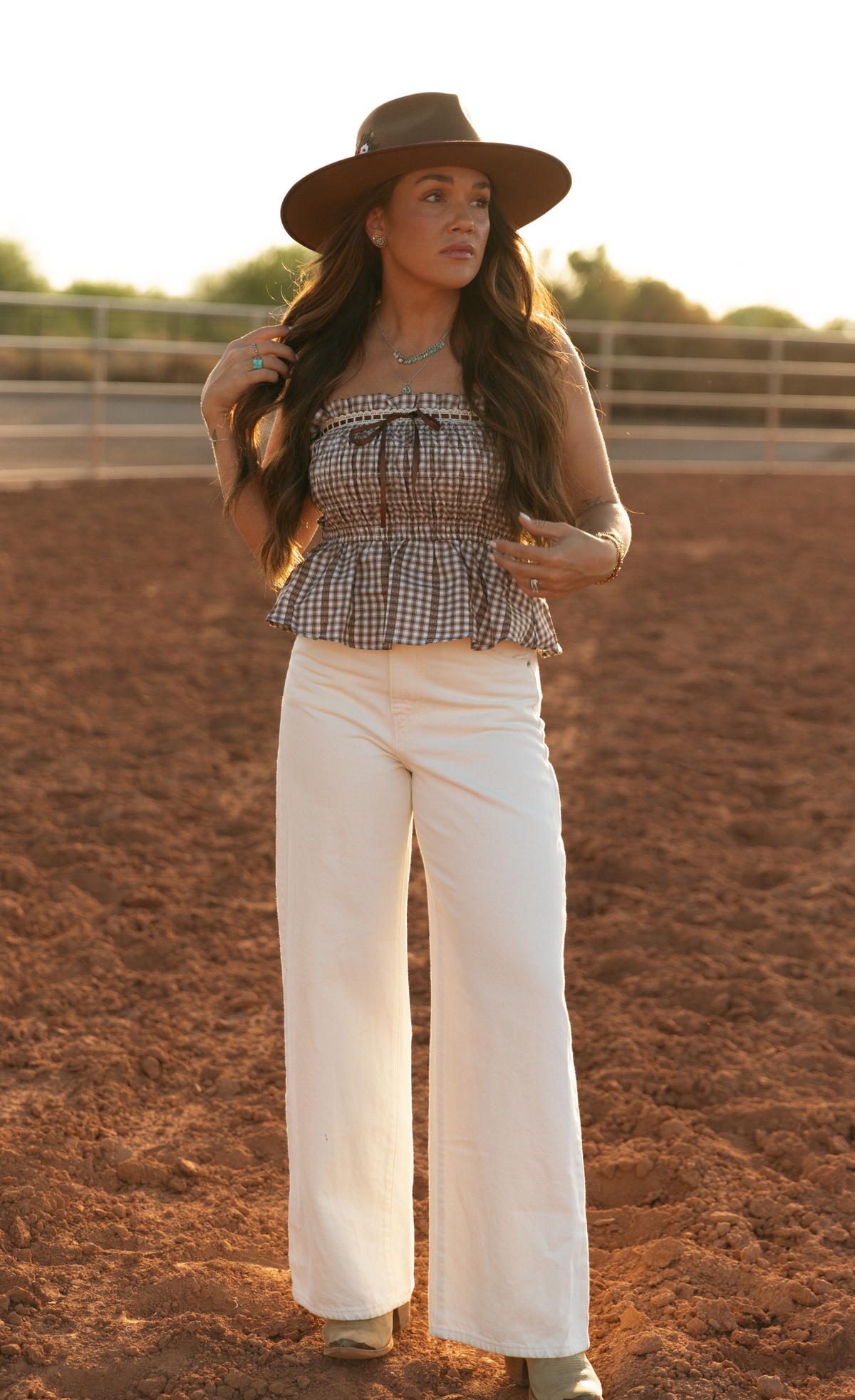THE BONNIE GINGHAM TOP